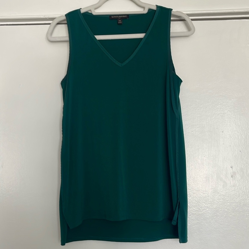 Dark Green Tunic Tank Top